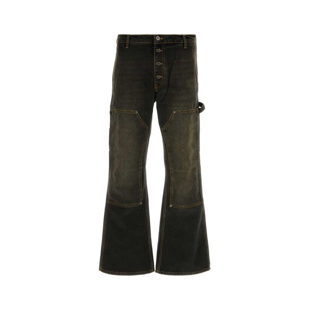 Off White Men Black Denim Jeans